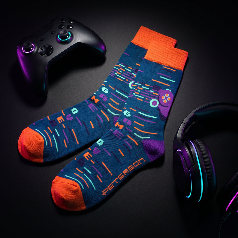 Set Herrensocken in Größe 38-44 mit Gaming-Motiven - Peterson – Bild 19