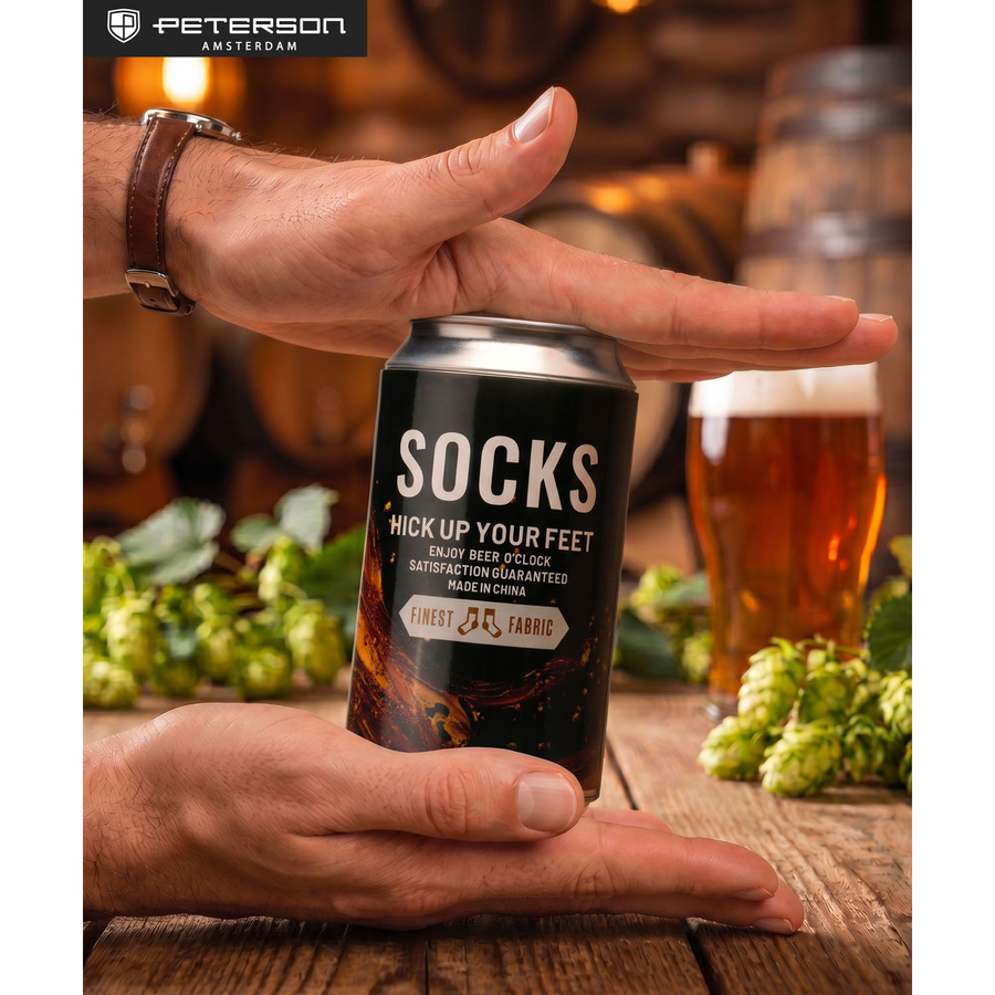 Herren-Socken in Größe 38-44 mit Biermotiv - Peterson – Bild 15