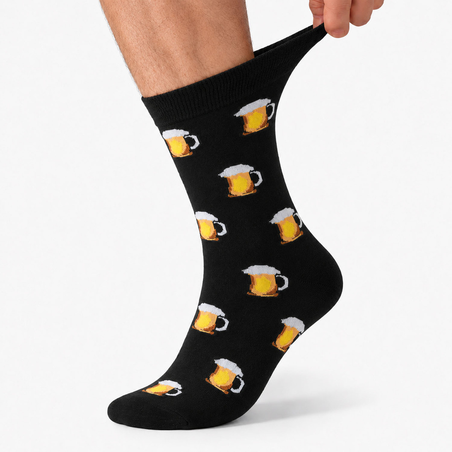 Herren-Socken in Größe 38-44 mit Biermotiv - Peterson – Bild 7
