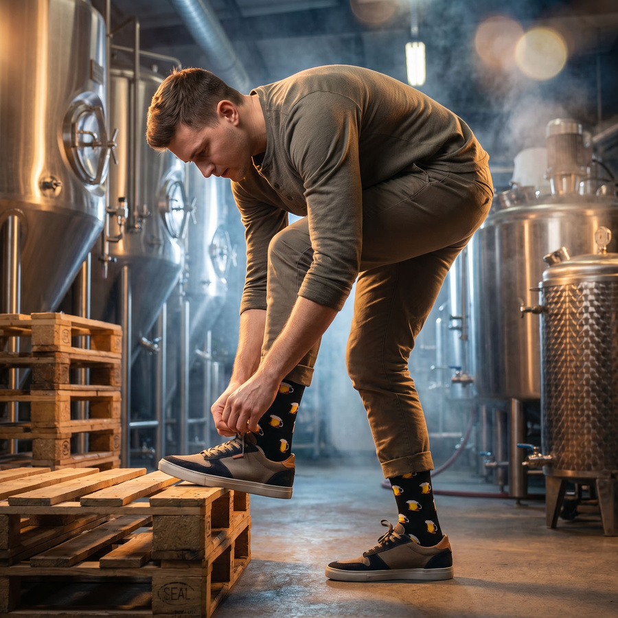 Herren-Socken in Größe 38-44 mit Biermotiv - Peterson – Bild 5