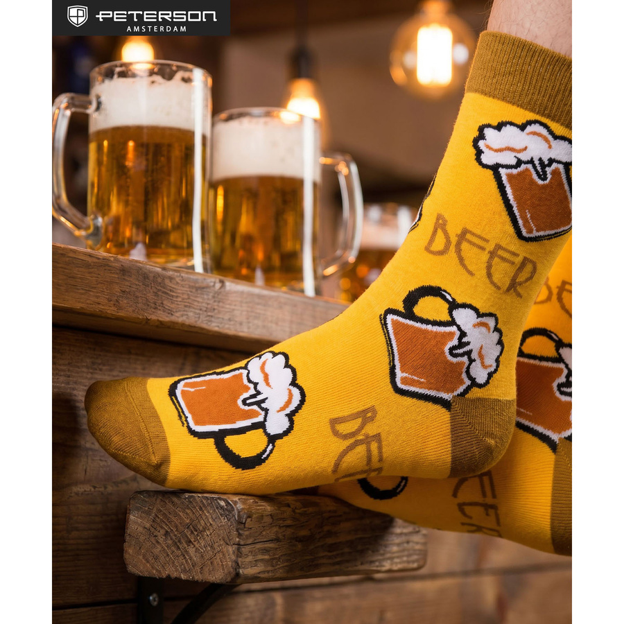 Herren-Socken in der Dose, Größe 38-44, mit Party-Biermotiv - Peterson – Bild 5