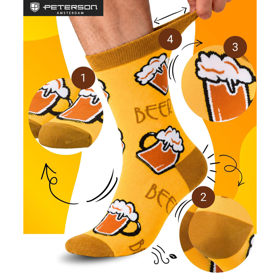 Herren-Socken in der Dose, Größe 38-44, mit Party-Biermotiv - Peterson – Bild 9