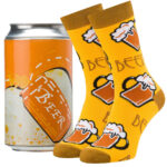 Herren-Socken in der Dose, Größe 38-44, mit Party-Biermotiv - Peterson