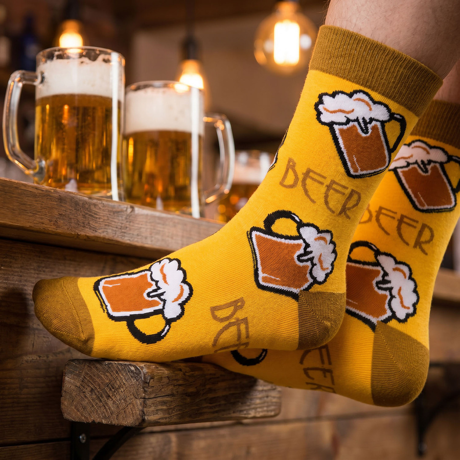 Herren-Socken in der Dose, Größe 38-44, mit Party-Biermotiv - Peterson – Bild 2