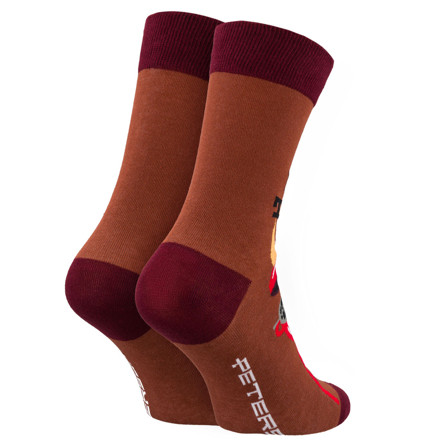 Mehrfarbiges Set von Herrensocken in Größe 38-44 mit Grillmotiv - Peterson – Bild 21