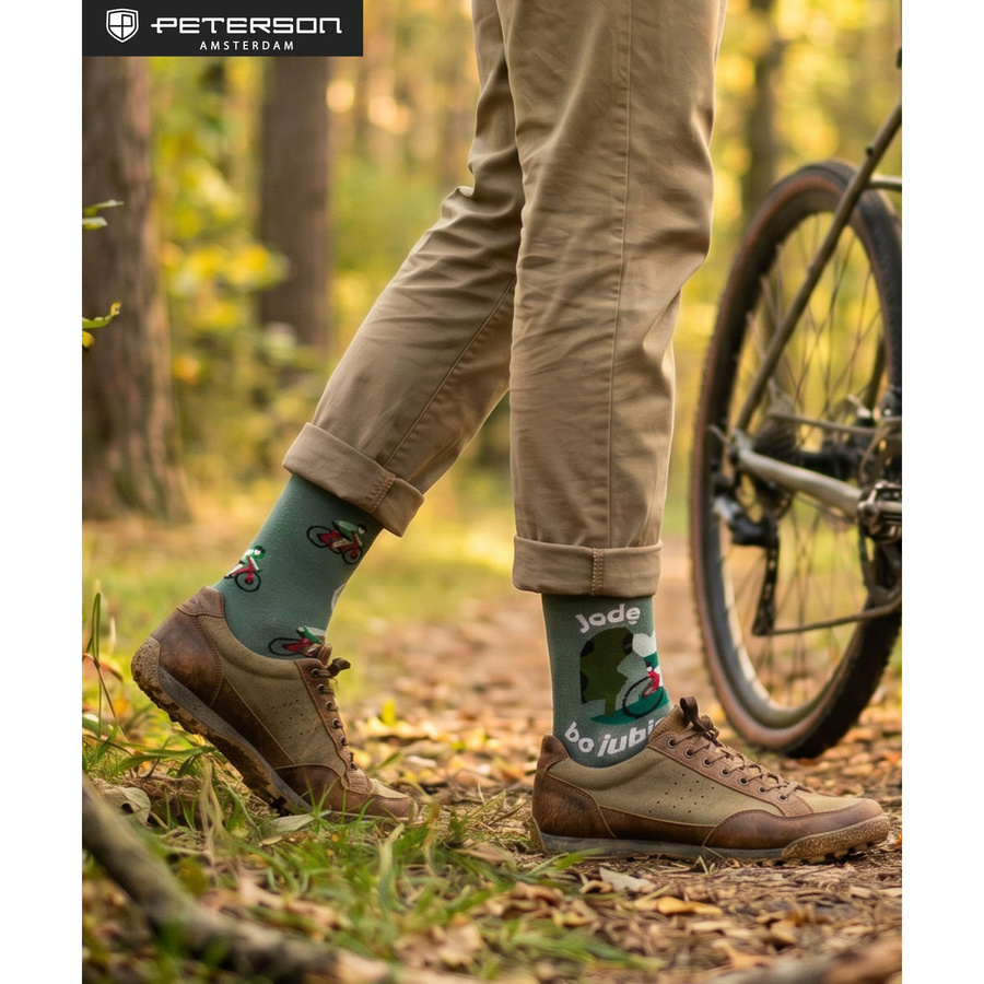 Mehrfarbiges Set von Herrensocken in Größe 38-44, ideal für Radfahrer - Peterson – Bild 22