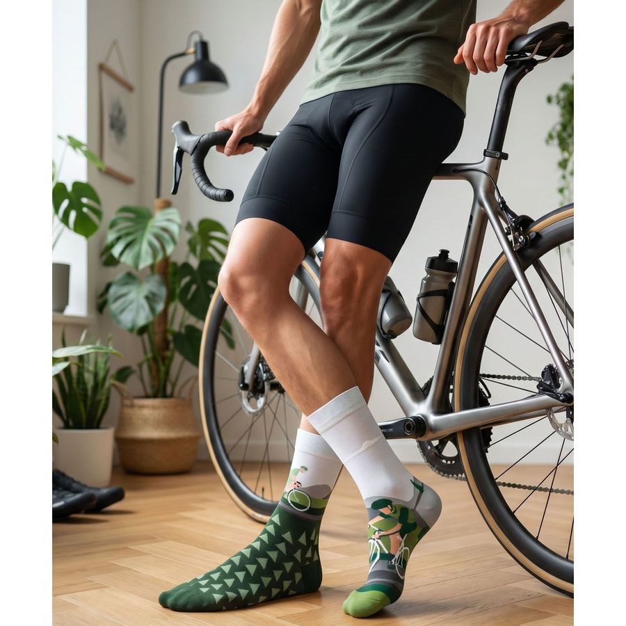 Mehrfarbiges Set von Herrensocken in Größe 38-44, ideal für Radfahrer - Peterson – Bild 6