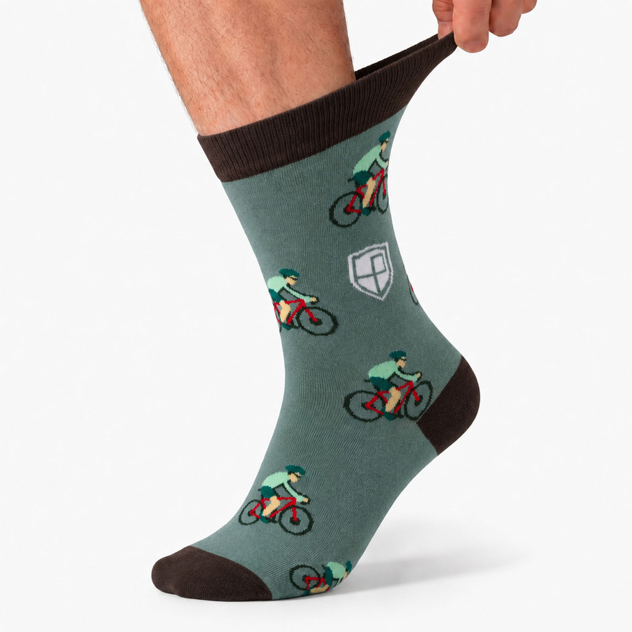 Mehrfarbiges Set von Herrensocken in Größe 38-44, ideal für Radfahrer - Peterson – Bild 13