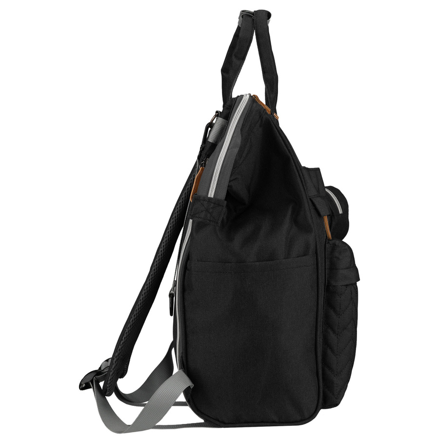 Praktischer Rucksack für Mütter aus Polyester in schwarzer Farbe - Peterson – Bild 5