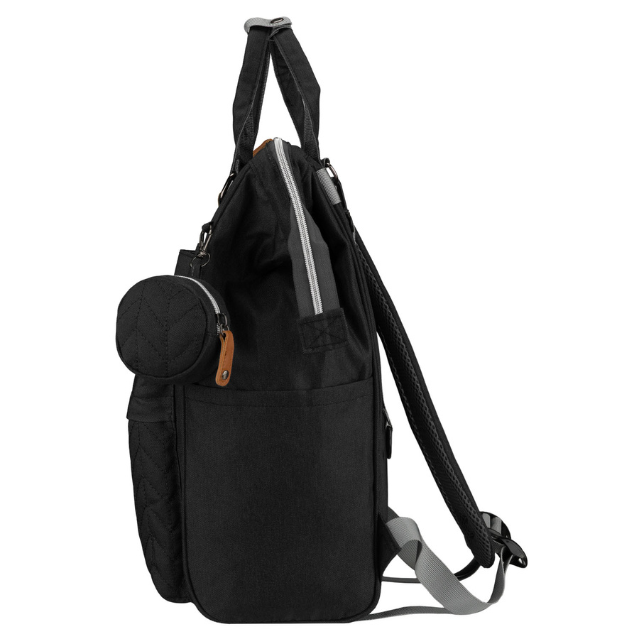 Praktischer Rucksack für Mütter aus Polyester in schwarzer Farbe - Peterson – Bild 6