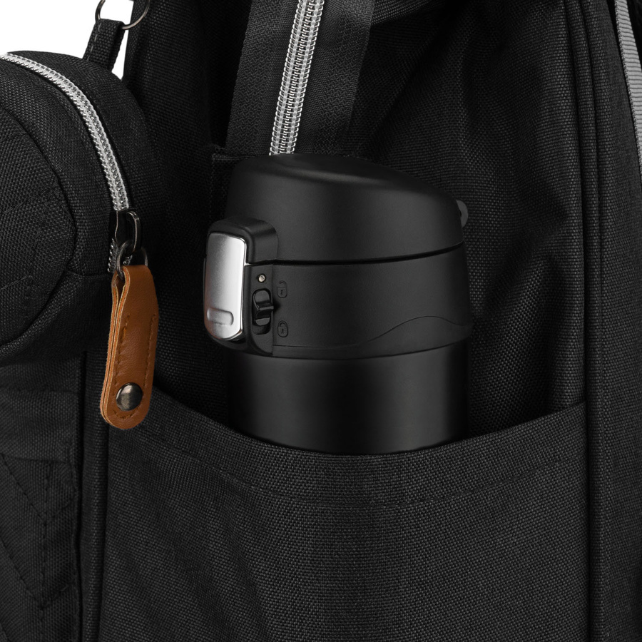 Praktischer Rucksack für Mütter aus Polyester in schwarzer Farbe - Peterson – Bild 19