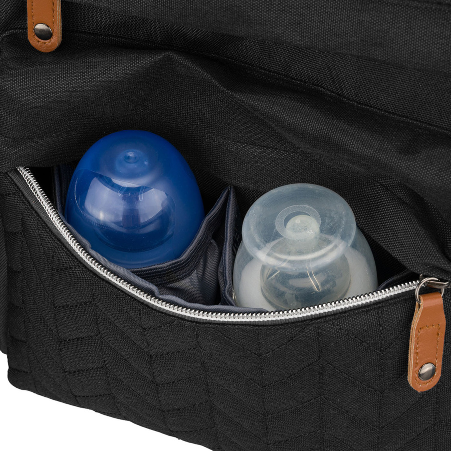 Praktischer Rucksack für Mütter aus Polyester in schwarzer Farbe - Peterson – Bild 12