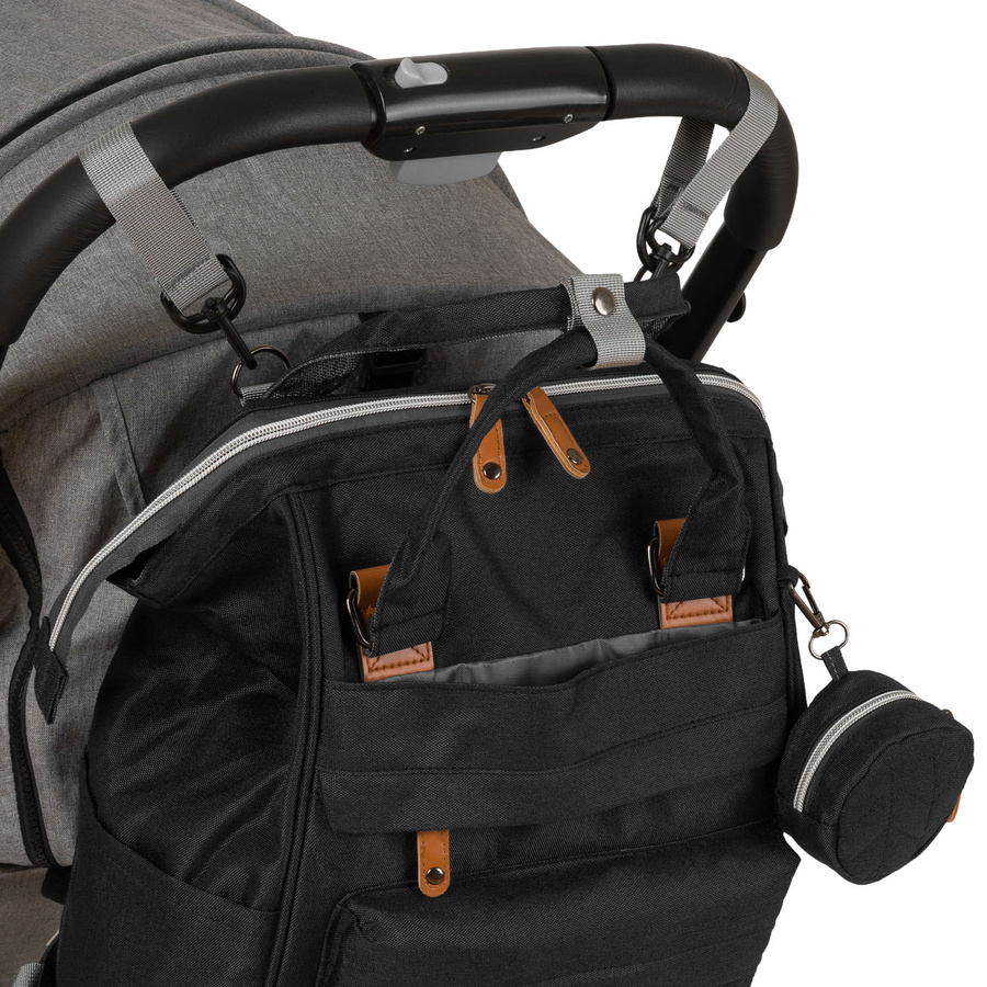 Praktischer Rucksack für Mütter aus Polyester in schwarzer Farbe - Peterson – Bild 8