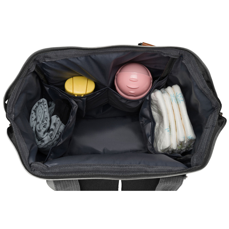 Praktischer Rucksack für Mütter aus Polyester in schwarzer Farbe - Peterson – Bild 9
