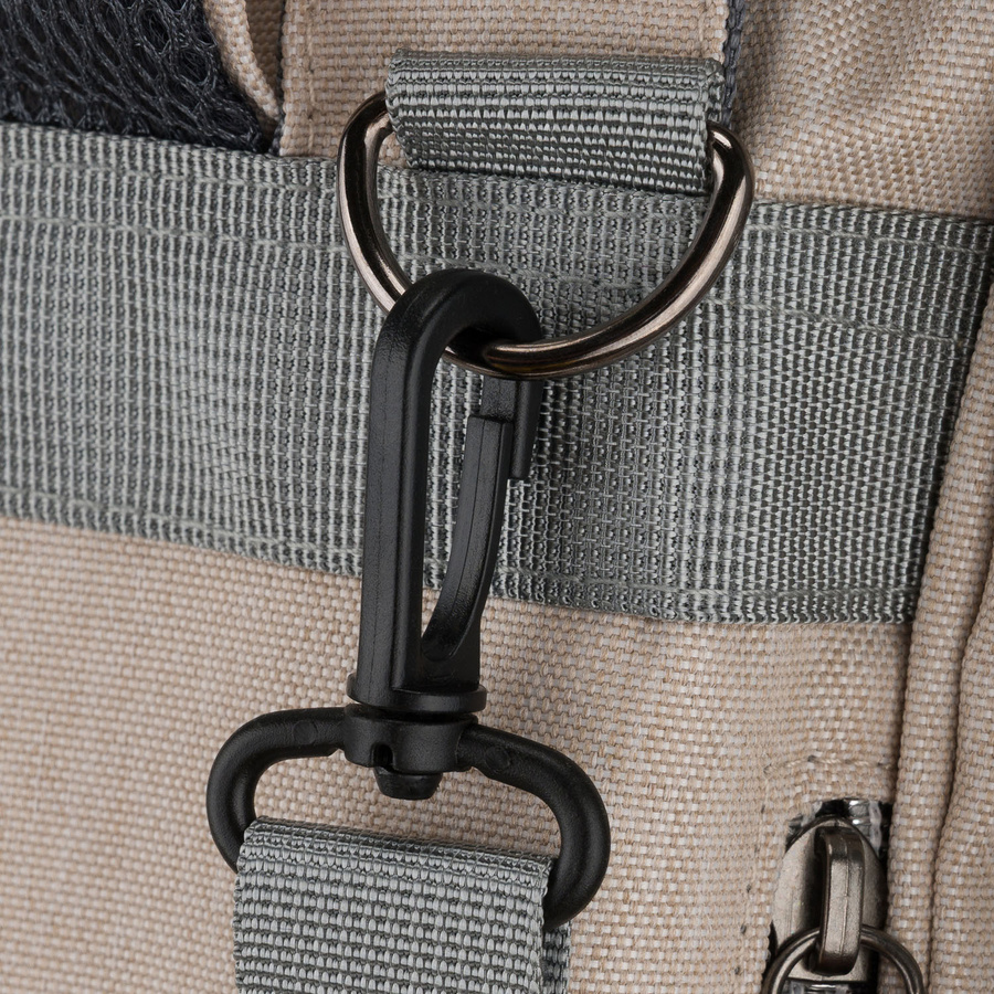 Praktischer, beiger Rucksack für die Mutter aus Polyester, mit Reißverschluss - Peterson – Bild 18