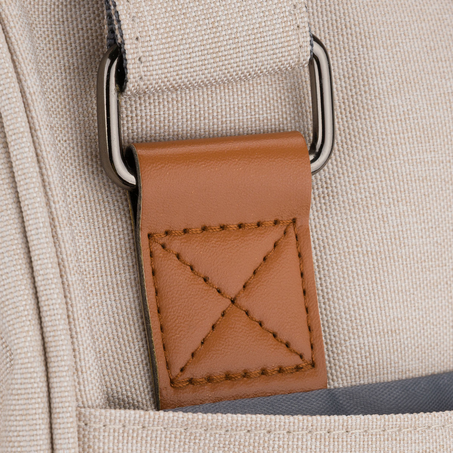 Praktischer, beiger Rucksack für die Mutter aus Polyester, mit Reißverschluss - Peterson – Bild 14