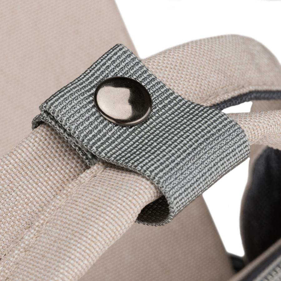 Praktischer, beiger Rucksack für die Mutter aus Polyester, mit Reißverschluss - Peterson – Bild 15