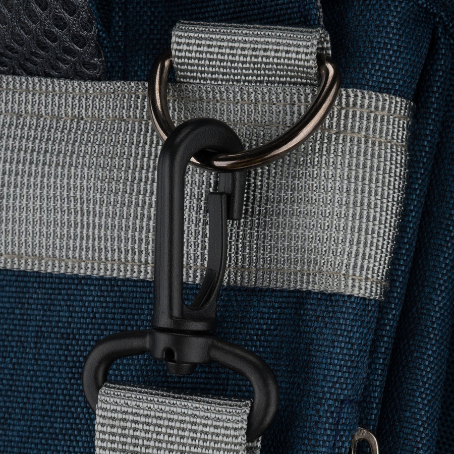 Dunkelblauer Rucksack für Mama aus Polyester, mit Reißverschluss, zweiteilig - Peterson – Bild 18