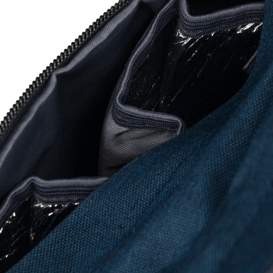 Dunkelblauer Rucksack für Mama aus Polyester, mit Reißverschluss, zweiteilig - Peterson – Bild 11