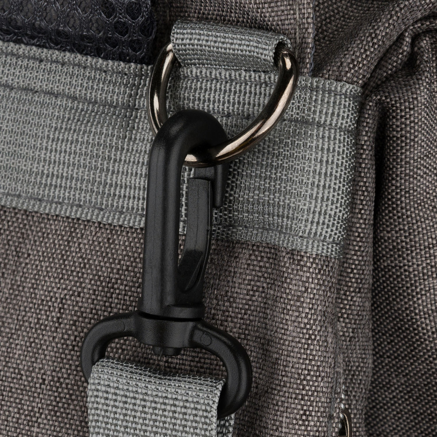 Grauer Rucksack für Mama aus Polyester, mit Reißverschluss, zweiteilig - Peterson – Bild 18