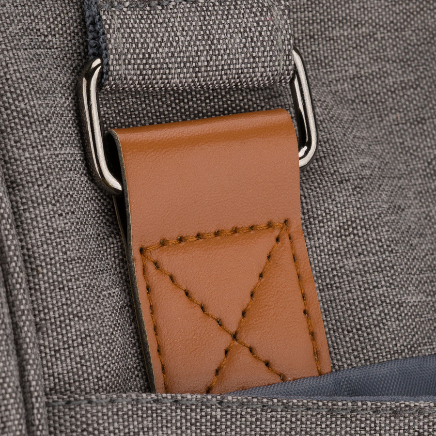 Grauer Rucksack für Mama aus Polyester, mit Reißverschluss, zweiteilig - Peterson – Bild 14
