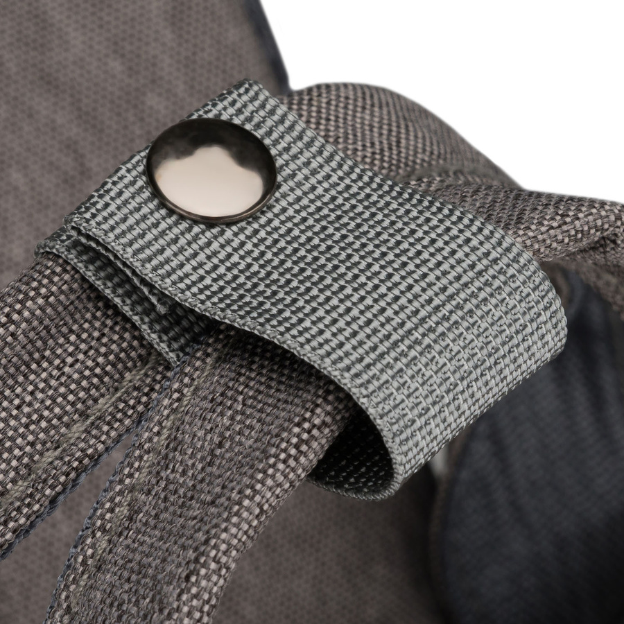 Grauer Rucksack für Mama aus Polyester, mit Reißverschluss, zweiteilig - Peterson – Bild 15