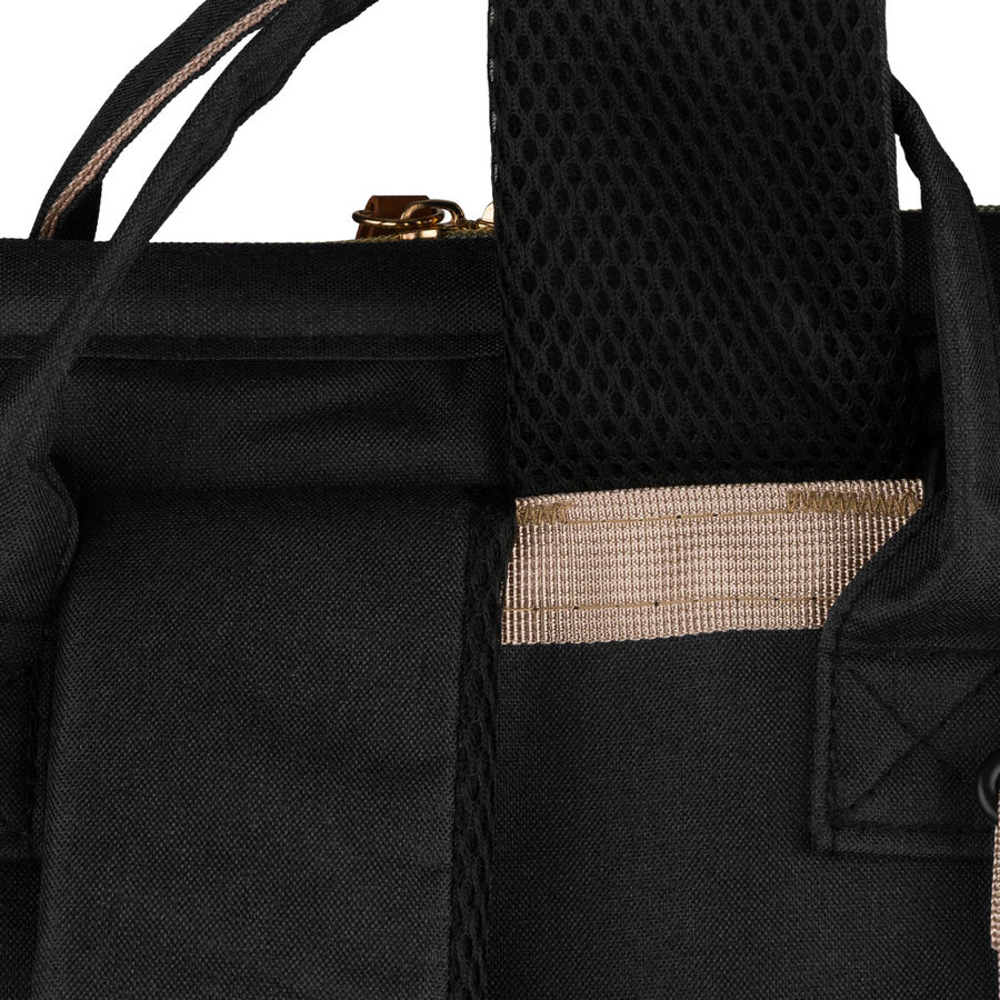 Geräumiger Rucksack für die Mutter aus Polyester in schwarzer Farbe, ausgestattet mit einem Kinderwagenhalter - Peterson – Bild 19