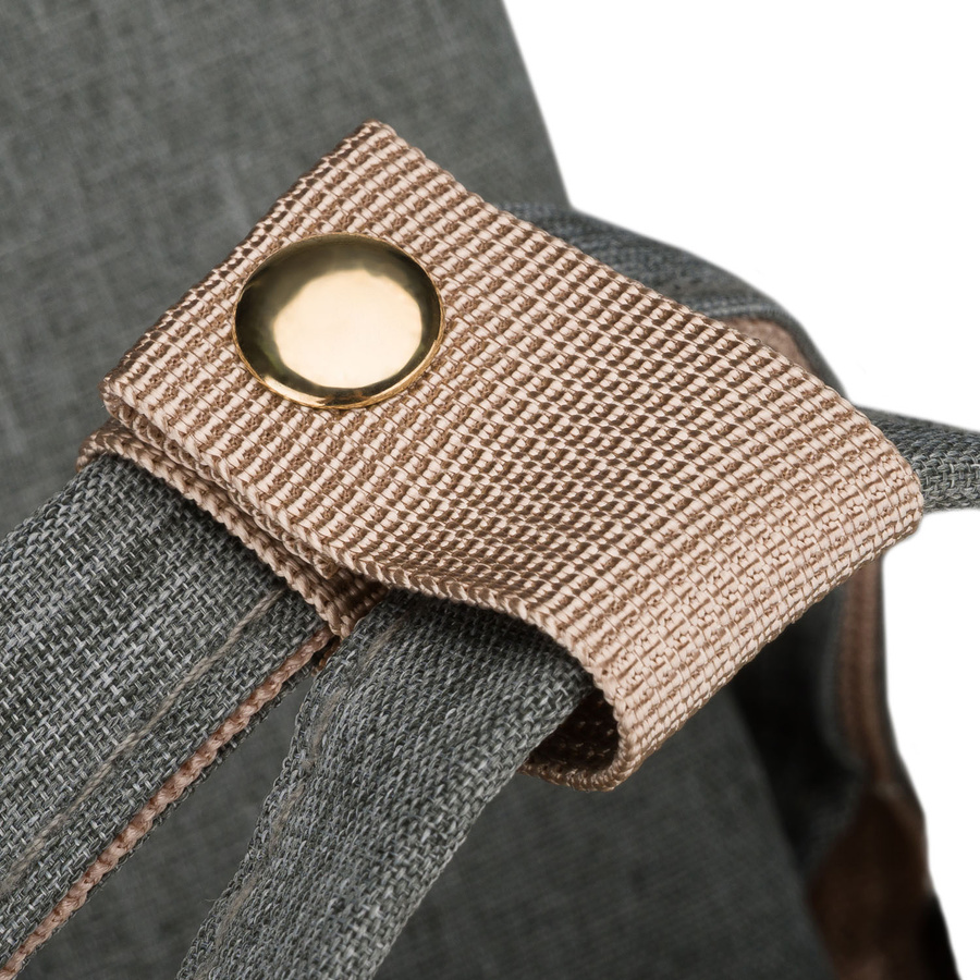 Geräumiger Rucksack für die Mutter aus Polyester in Grau, ausgestattet mit USB-Anschluss - Peterson – Bild 16
