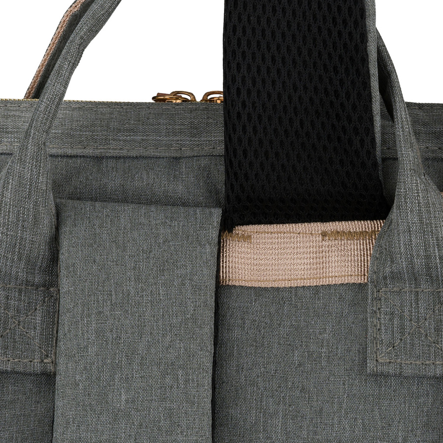 Geräumiger Rucksack für die Mutter aus Polyester in Grau, ausgestattet mit USB-Anschluss - Peterson – Bild 18
