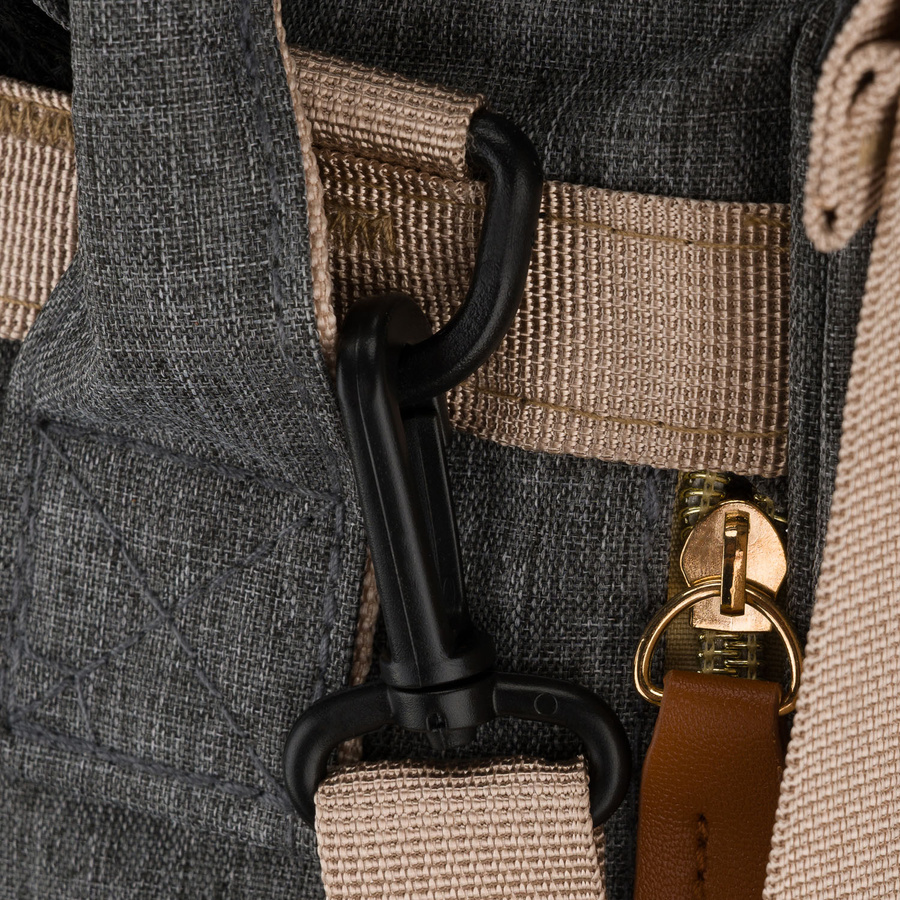 Geräumiger Rucksack für die Mutter aus Polyester in Dunkelgrau, ausgestattet mit USB-Anschluss - Peterson – Bild 20