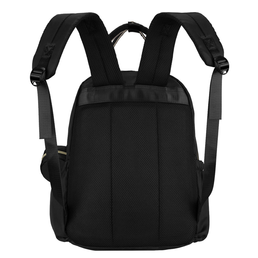 Rucksack für die Mutter aus Polyester in schwarzer Farbe, ausgestattet mit einer Wickelunterlage - Peterson – Bild 11