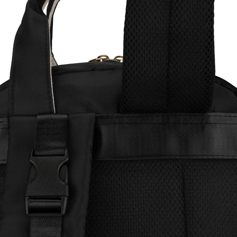 Rucksack für die Mutter aus Polyester in schwarzer Farbe, ausgestattet mit einer Wickelunterlage - Peterson – Bild 27