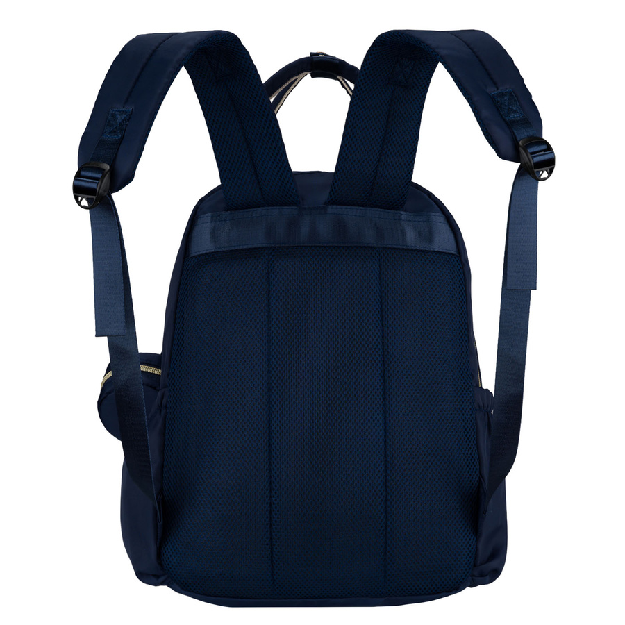 Blauer Rucksack für Mama aus Polyester, ausgestattet mit einer Wickelunterlage und einer kleinen abnehmbaren Tasche - Peterson – Bild 12