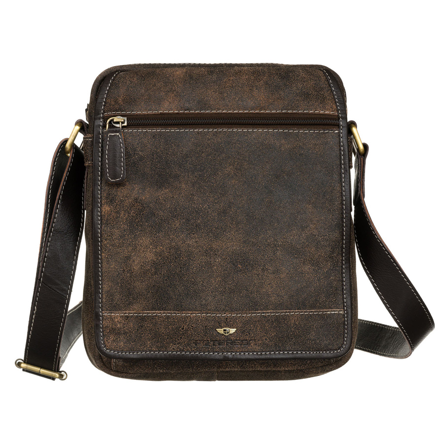 Braune Herrentasche aus Echtleder im urbanen Stil - Peterson – Bild 2