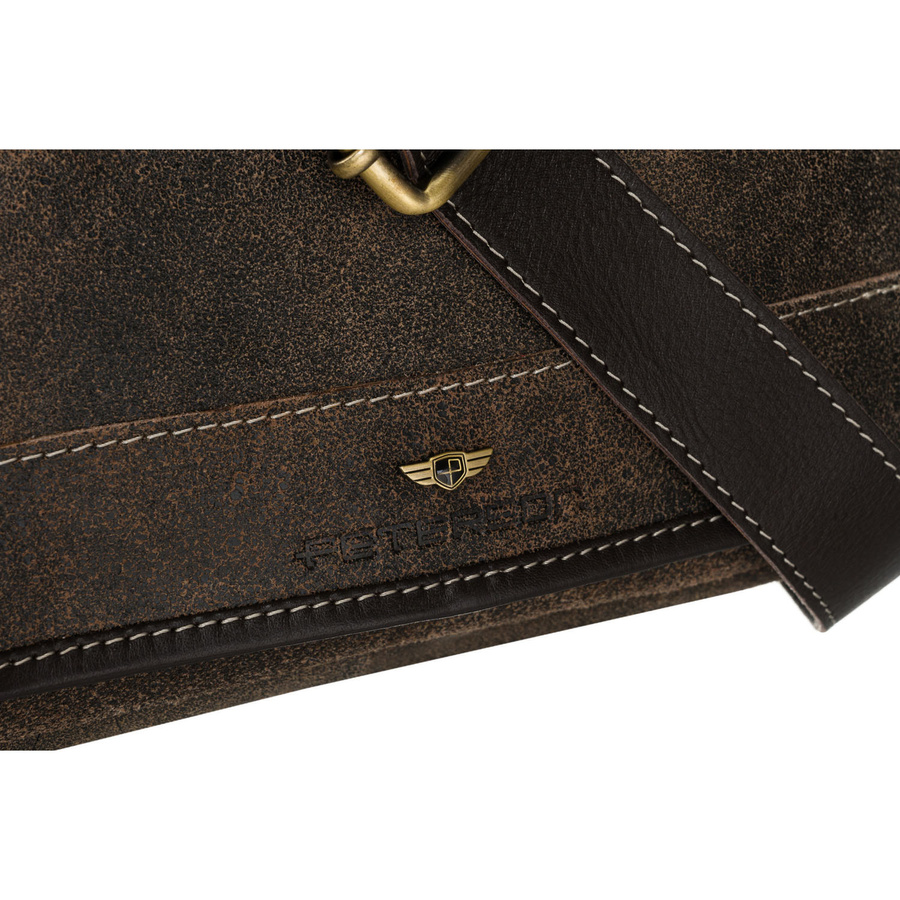 Braune Herrentasche aus Echtleder im urbanen Stil - Peterson – Bild 5