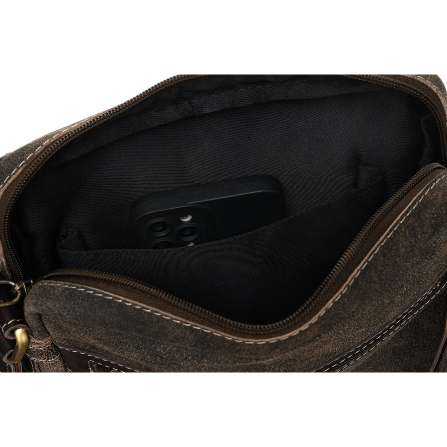Braune Herrentasche aus Echtleder im urbanen Stil - Peterson – Bild 8