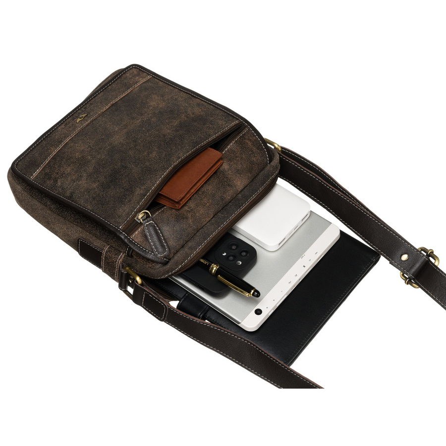 Braune Herrentasche aus Echtleder im urbanen Stil - Peterson – Bild 9