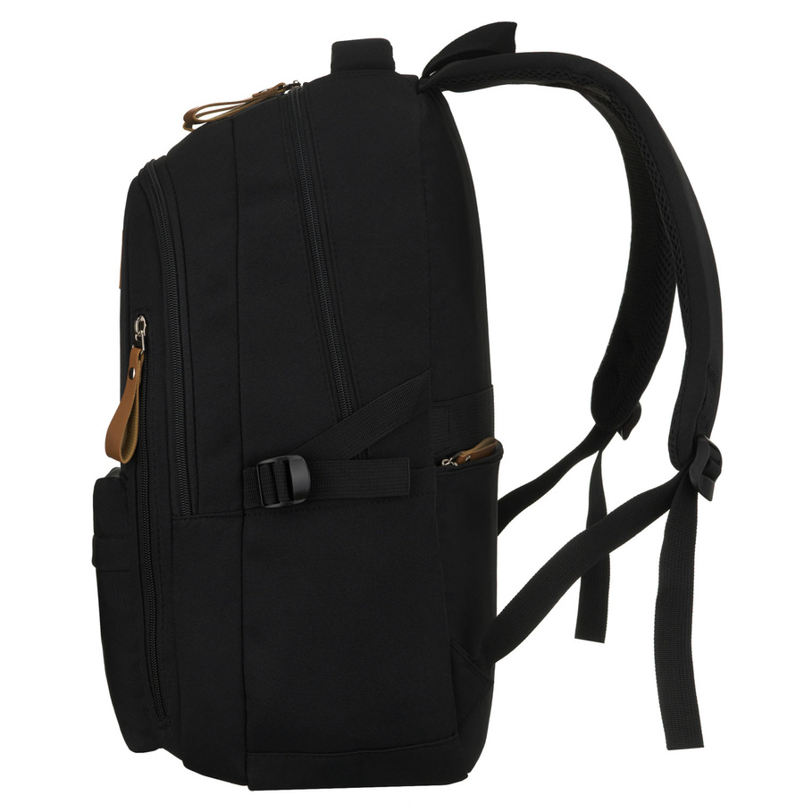 Jugendlicher Schulrucksack aus Polyester in schwarzer Farbe – Peterson – Bild 5