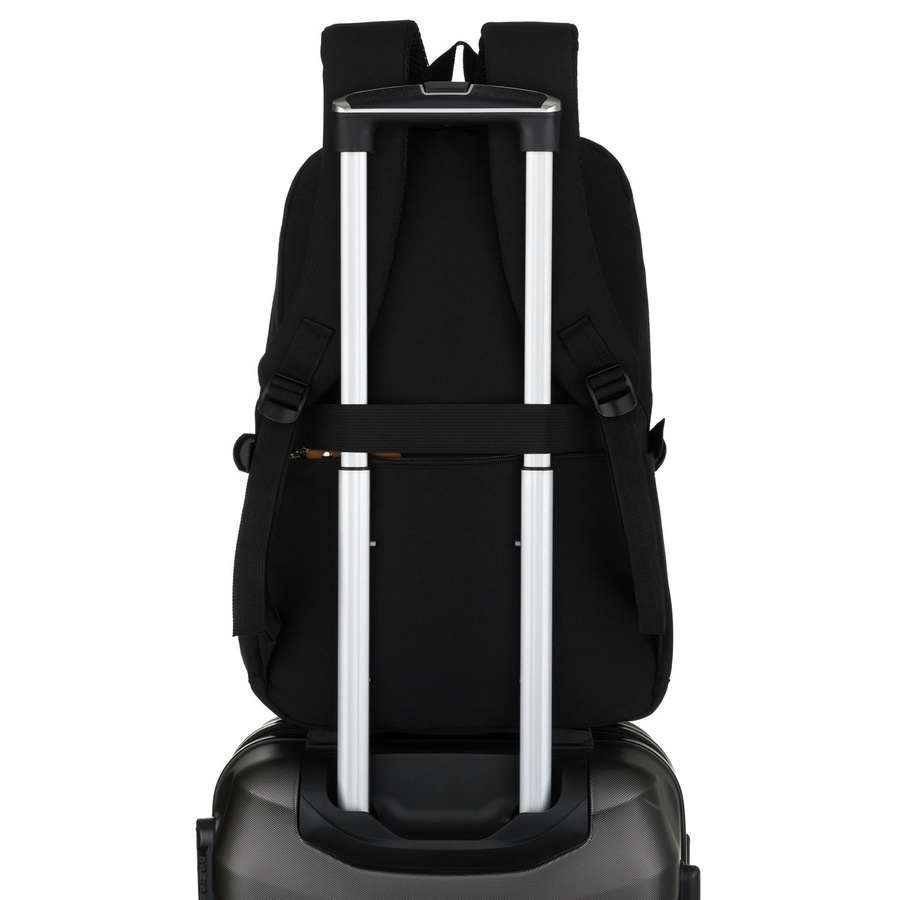 Jugendlicher Schulrucksack aus Polyester in schwarzer Farbe – Peterson – Bild 7