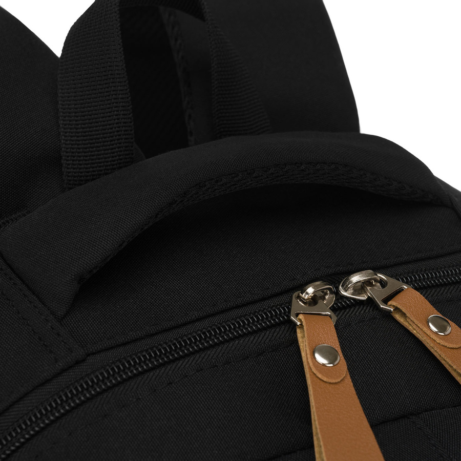 Jugendlicher Schulrucksack aus Polyester in schwarzer Farbe – Peterson – Bild 11