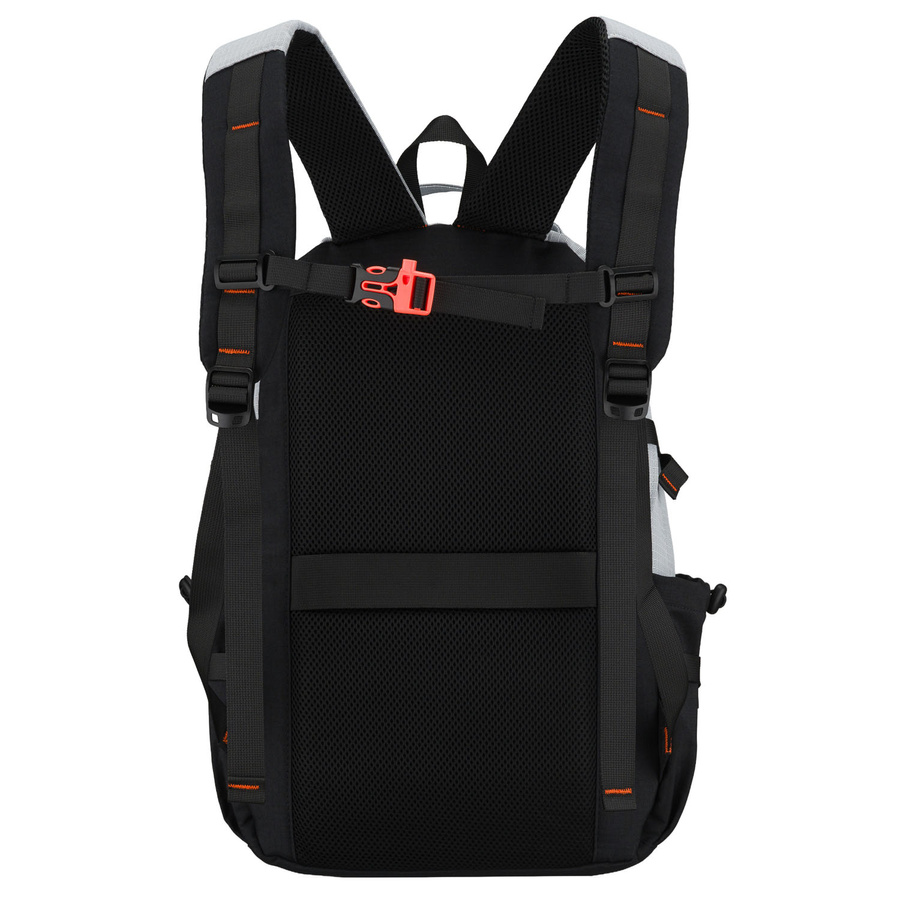 Großer, touristischer Rucksack aus Polyester in grauer Farbe, mit zwei Fächern, mit Reißverschluss verschließbar - Peterson – Bild 14