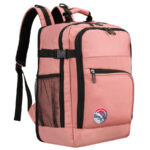 Reiserucksack aus Polyester in Pink mit Reißverschluss - Peterson