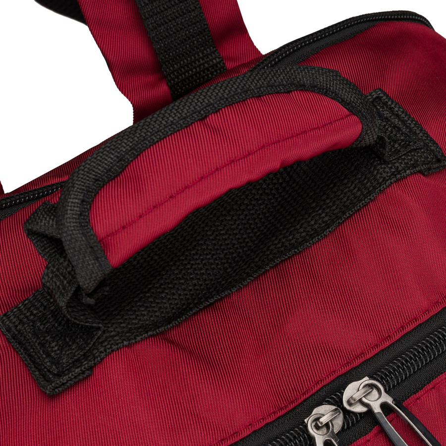 Reiserucksack aus Polyester in Bordeauxrot mit Reißverschluss - Peterson – Bild 13