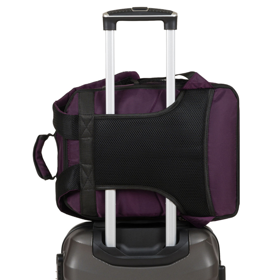 Lila Kabinenrucksack aus Polyester mit Reißverschluss, zweifach unterteilt - Peterson – Bild 7