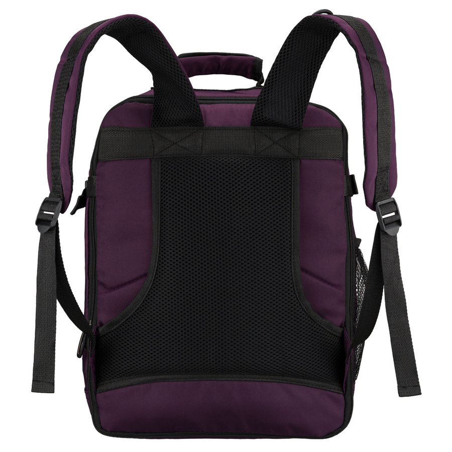 Lila Kabinenrucksack aus Polyester mit Reißverschluss, zweifach unterteilt - Peterson – Bild 6