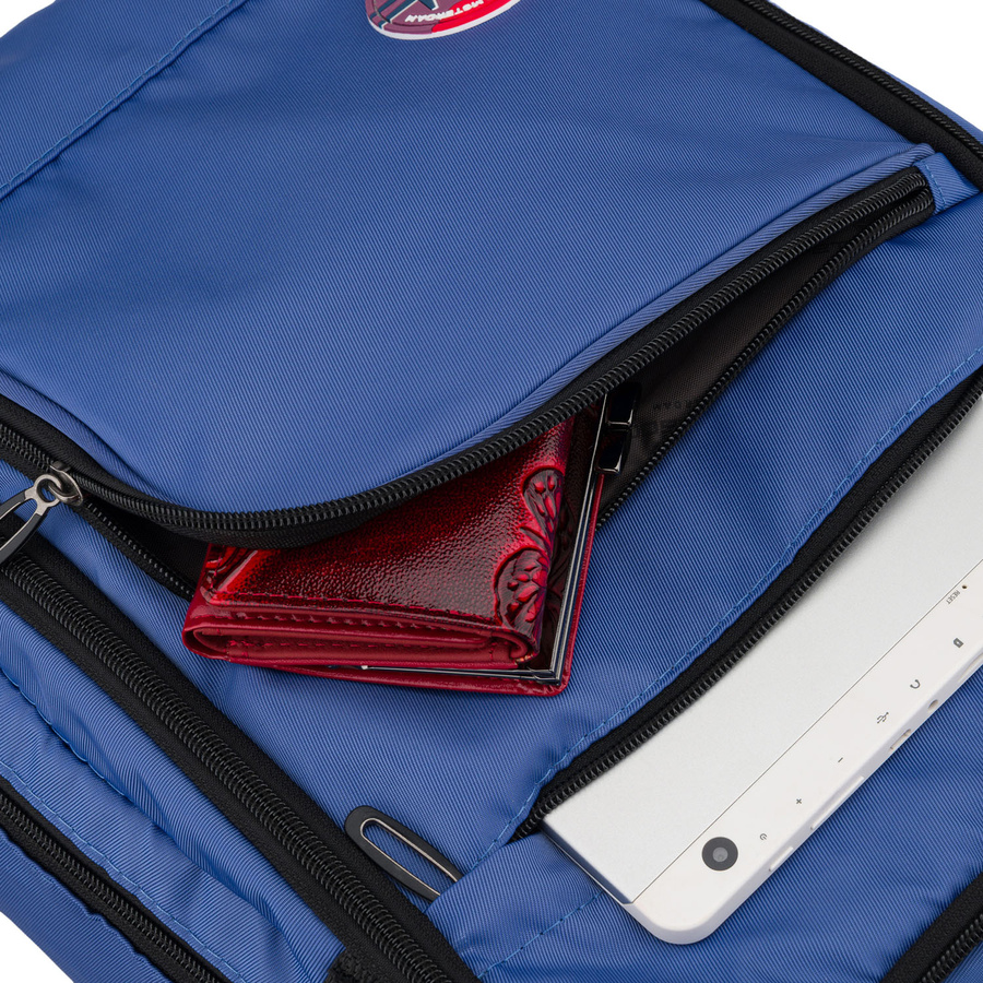 Kleiner Rucksack aus Polyester in Blau, mit verstellbaren Schultergurten - Peterson – Bild 11