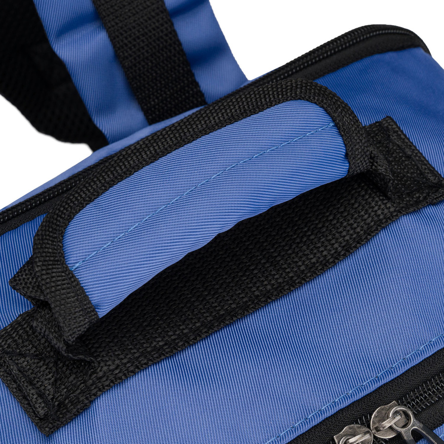 Kleiner Rucksack aus Polyester in Blau, mit verstellbaren Schultergurten - Peterson – Bild 10