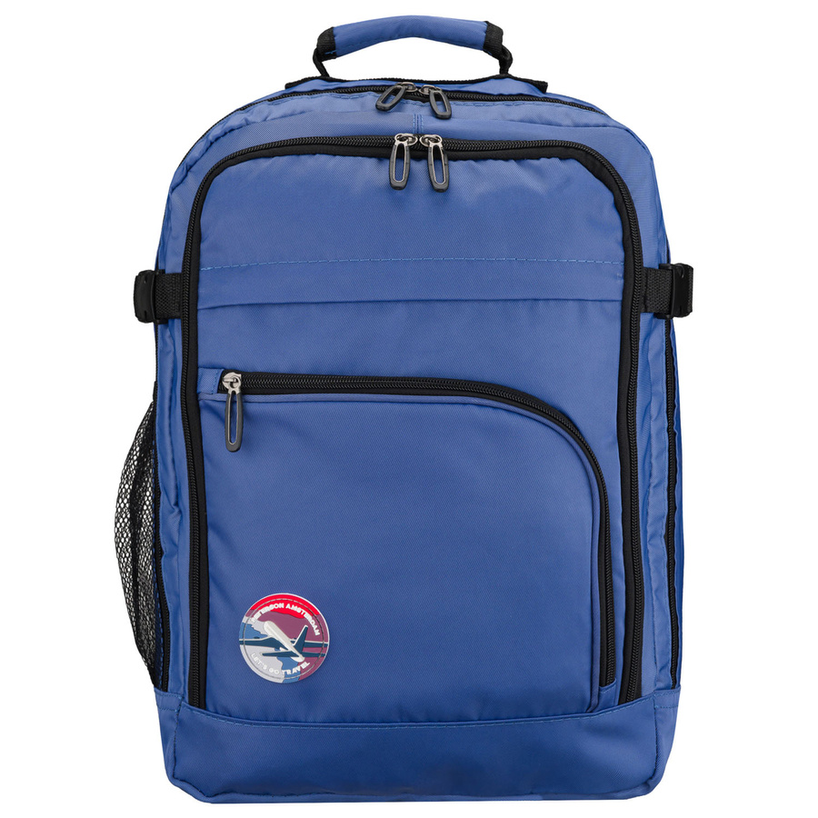 Kleiner Rucksack aus Polyester in Blau, mit verstellbaren Schultergurten - Peterson – Bild 3