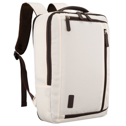 Kabinenrucksack aus Polyester in Beige, ausgestattet mit USB-Anschluss – Peterson