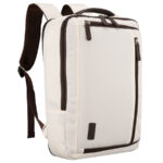 Kabinenrucksack aus Polyester in Beige, ausgestattet mit USB-Anschluss - Peterson